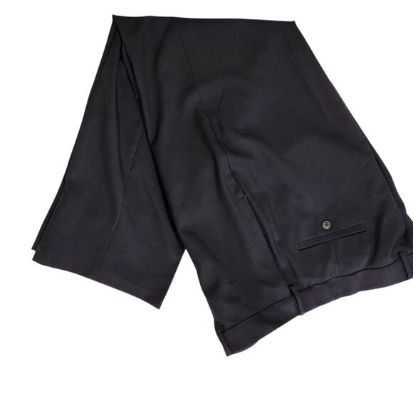 Haggar Dress Pants For Mens Size 38x29 Blue Navy Flat Front - Picture 12 of 15